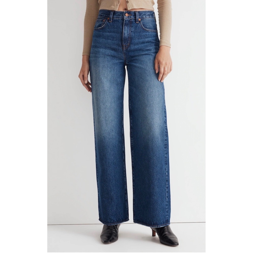 Madewell Superwide-Leg Jeans Womens Size 28 Indigo High Rise 90s Inspo Capsule